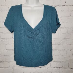 Women's Thermal V Neck Tee XL